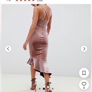 EUC ASOS Velvet Midi dress, size 2